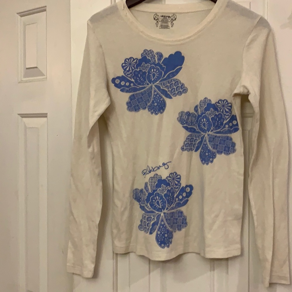 😍 2/$29 Billabong thermal long sleeve top L ** see last 2 pics
